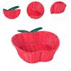 Apple Design Handcrafted Basket for Fruits and Cookies, Imitation Rattan