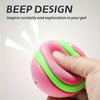 Interactive Squeaky Dog Toy Ball - 2.56inch Dual-Color, Bite-Resistant Elastic Chew for Training & Play