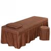 Beauty bed cover three-piece set: stool cover and pillowcase