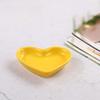 Heart Shaped Ceramic Seasoning Dish Mini Sauce Plate for Pickle Snack Dipping Home Kitchen Restaurant