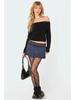 2025 Women's Solid Color One-Shoulder Long Sleeve Knitted Pullover Sweater - European & American Spring Collection