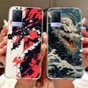 For Vivo V21 4G Case V2066 V2108 New Luxury Flowers Painted Cover Soft Slim Phone Case For Vivo V21e V2061 V 21 VivoV21 e Fundas