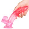 Mini-Ei Weiblich Simulation Penis Kristall Transparent Falscher Penis Weibliches Masturbationsgerät Erwachsenenprodukte