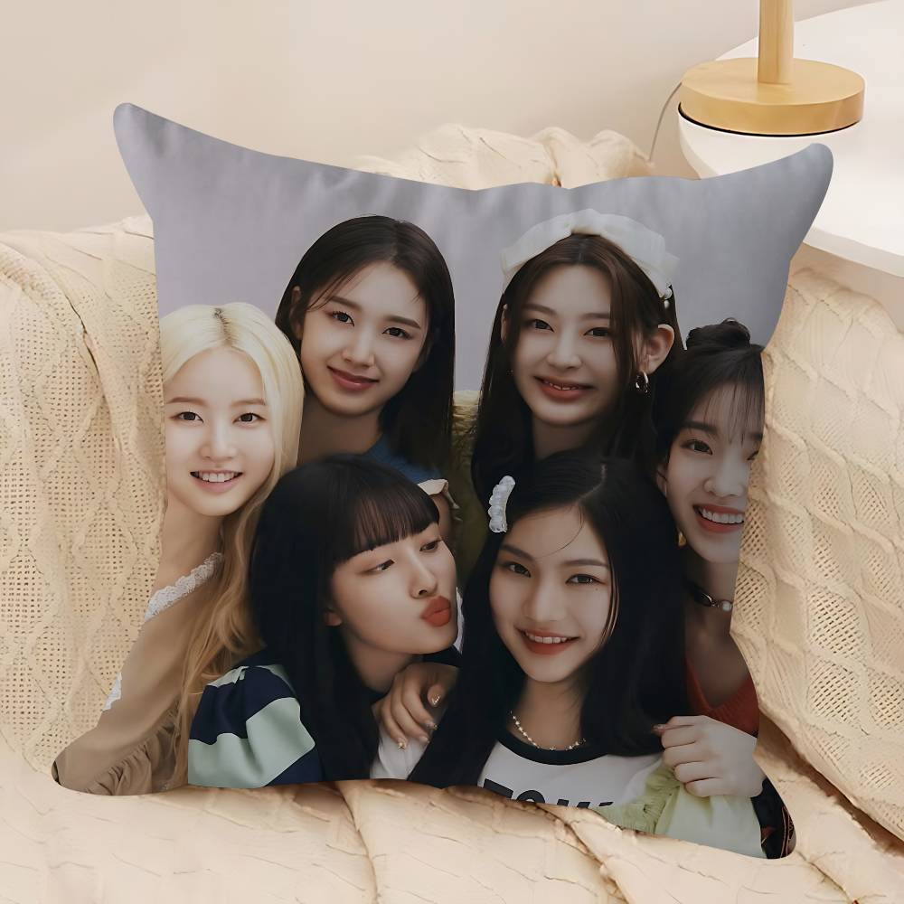 Kpop S-STAYC Cushion Cover Pillowcase Upholstery Sofa Throw Pillow Home Decor Pillowcas