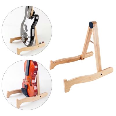 Ahşap Gitar Tutucu Tabanı Katlanır Ahşap Ukulele Standı Ayarlanabilir Enstrüman Standı A-Çerçeve Ahşap Gitar Standı Ukulele Rafı