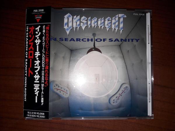CD ONSLAUGHT  In Search Of Sanity P00L20106 London Records 1989 Япония Метал Б/у
