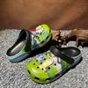 Zoccoli Grafite Cartoni Animati – Sandali da Spiaggia Unisex per Coppie, Scarpe Cave Traspiranti con Suola Morbida