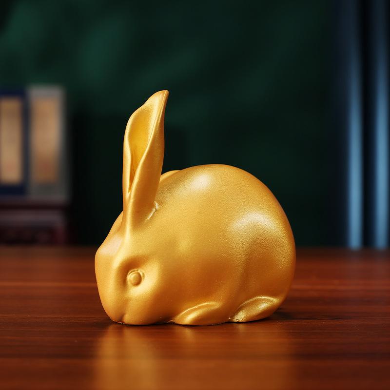 Messing Wohlhabende Zukunft Tierkreiszeichen Kaninchen Ornament Haustür Büro Eröffnungsgeschenk Für Studenten Und Kollegen Dekoration