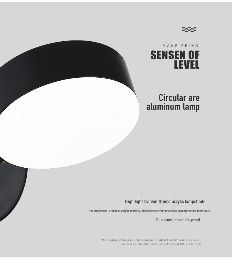 Nordic Minimalist LED Wall Lamp for Living Room, Bedroom, or Hallway
