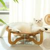 Lit d'été pour chat, lit respirant et frais pour chaton, hamac en bois, tapis pour animaux de compagnie, lit de couchage