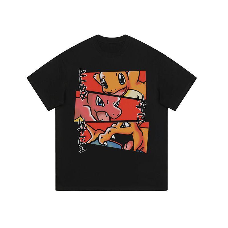 2026 New Cartoon Anime Genie Print Retro Fashion Spring Unisexs Short Sleeve ParentChild Loose Comfortable TShirt