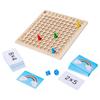 Montessori Wooden Children'S Multiplication Practice Games Teaching Aids Exercise Hand-Eye Coordination Toys
