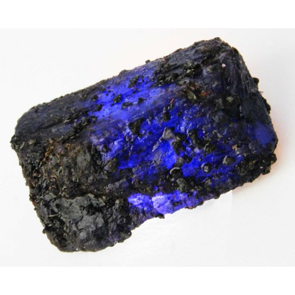 Natural Blue Sapphire 85.9ct Uncut Rough Certified Loose Gemstone