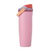 Large Capacity Insulated Stainless Steel Flip-Top Double Drink Handheld Fruit Cup