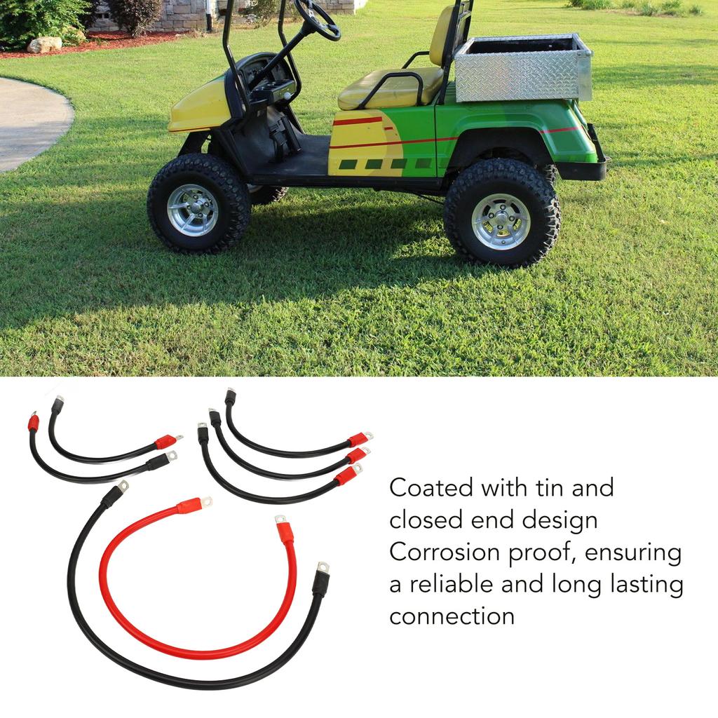 7 Pezzi Cavo Batteria Carrello da Golf Rame Puro 4AWG Kit Cablaggio Batteria Sostituzione per E‑Z‑GO TXT 36V 48V dal 1994 in poi