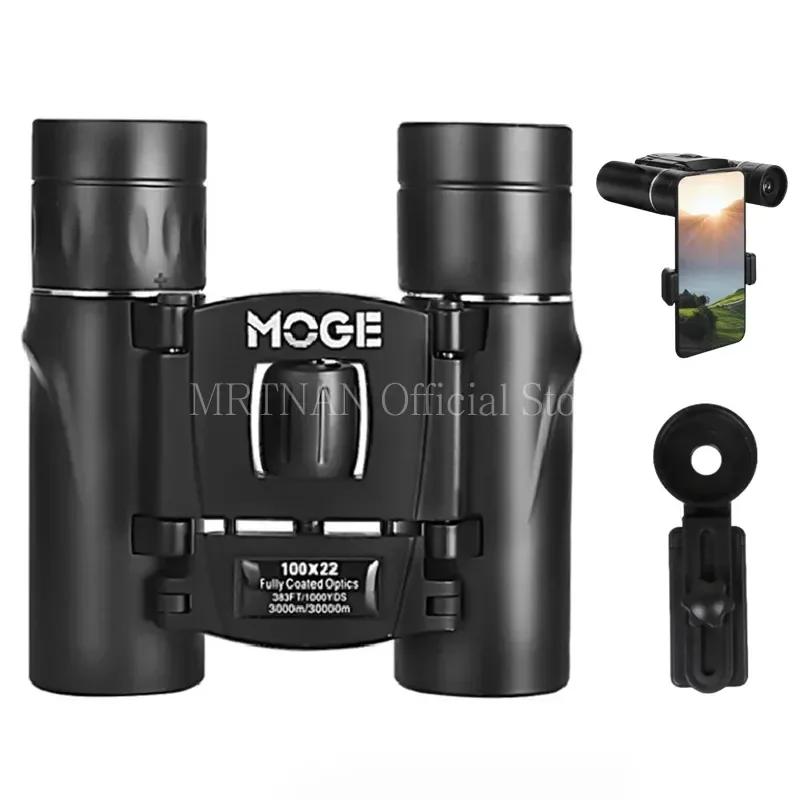 100x22 Mini Telescope Powerful Binoculars 2000M Long Range Folding BAK4 FMC Optics For Hunting Sports Outdoor Camping Travel