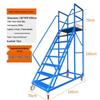 Anti-Slip Movable Climbing Ladder for Warehouse and Supermarket Storage
