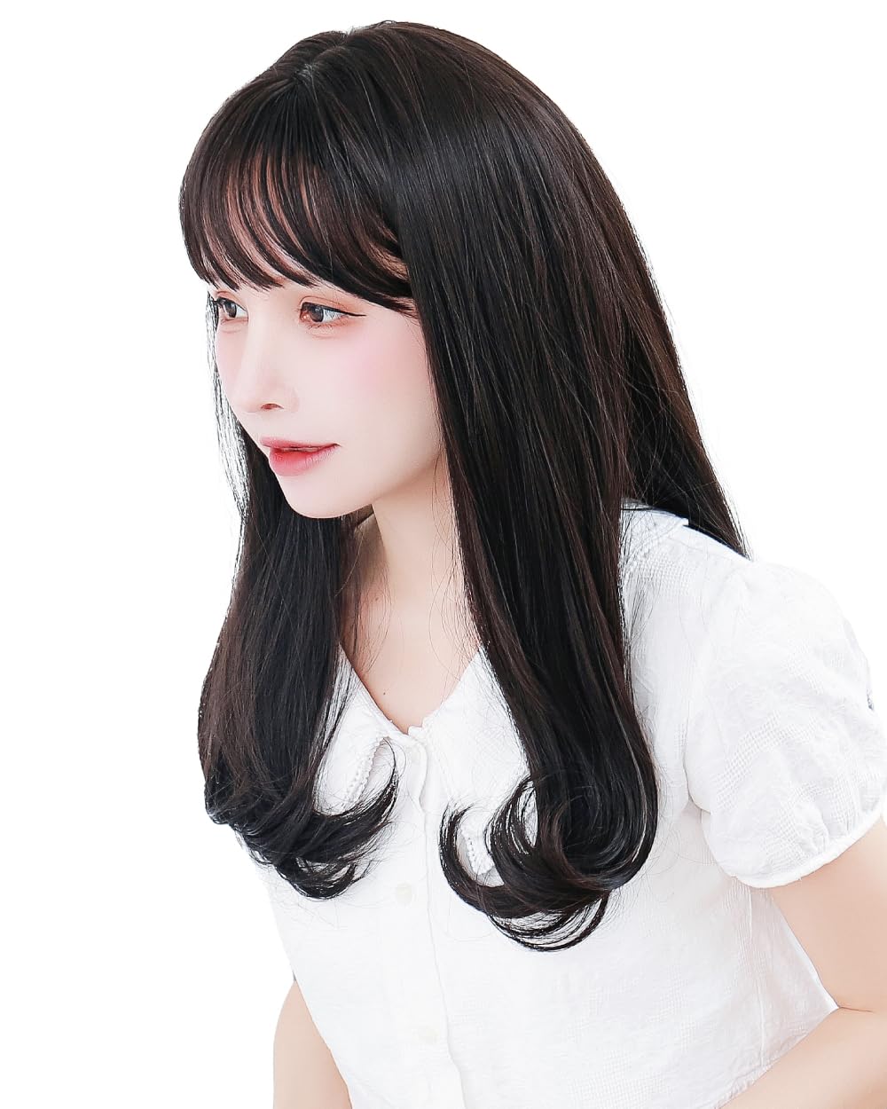 

supervised by top long curly wavy made with slimming peace of PL insurance long black [TefuRe] J-hair member, stylists, wig, high-quality fiber,