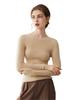 Damen Slim Fit Pullover aus 100 % Kaschmir mit Rundhalsausschnitt – Herbst/Winter Basisschicht