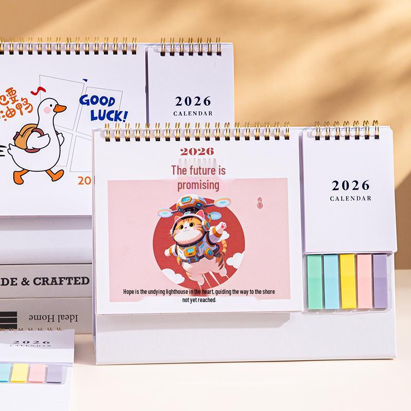 2026 Creative Desk Calendar: Monthly Self-Discipline Planner for Business and Office Workspace