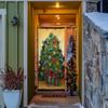 Door Cover Holiday Decorations Vintage Decorative Banners Backdrop For Indoor Outside