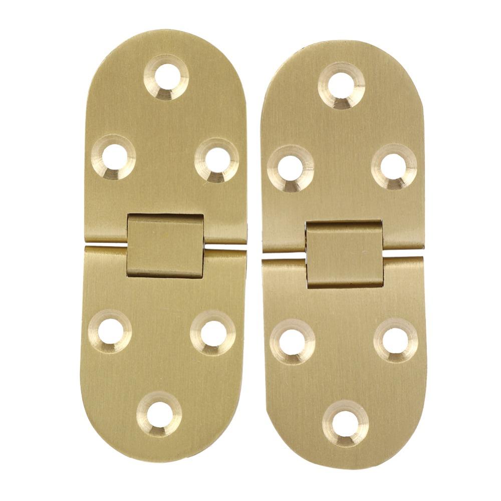 2pcs Round Edge Drop Leaf Hinge 80x30mm Flap Hinge Solid Hinge  Folding Table