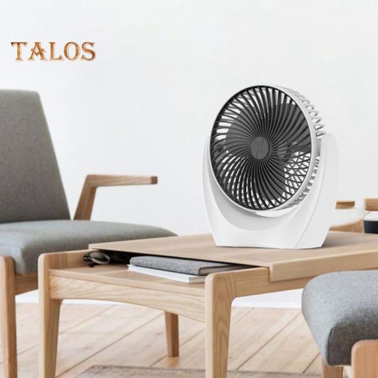Desk Fan with 2-Speed Settings Strong Airflow Low Noise Compact Design Portable Table Air Circulator Cooling Fan