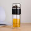 500ML Tea Water Bottle High Borosilicate Glass Double Layer Tea Water Cup Teas Infuser Bottle Tumbler Drinkware with Teas Filter