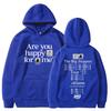 Kendrick Lamar Hoodie Are You Happy for Me The Big Steppers Tour Okalama 2022 Print Kapuzenpullover Unisex Hip Hop Streetwear