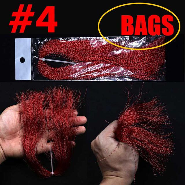 UV Spiral Bright Silk Feather Hook Tying Material for Sea Fishing