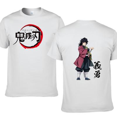 Demon Slayer Anime T Shirt Unisex/Unisex Giyuu Unisexga Kimetsu No Yaiba Graphic Unisex Tshirts Crewneck Loose Casual T-shirt