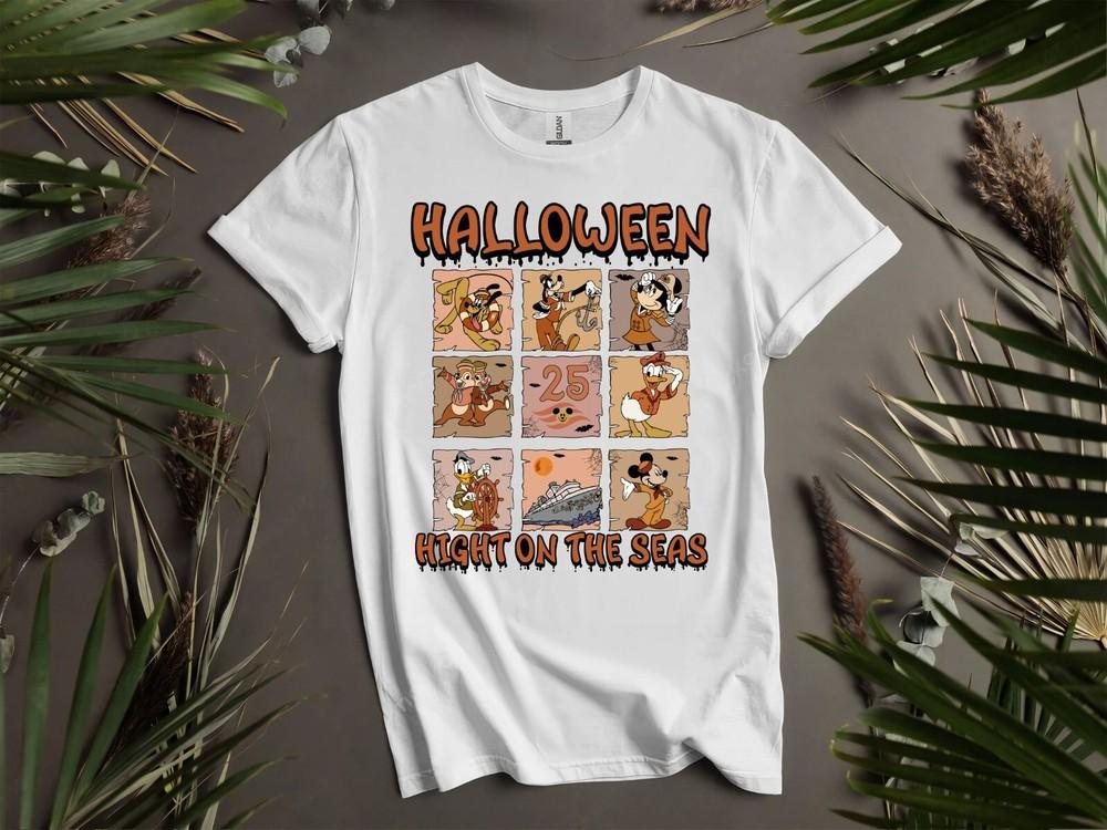 Halloween Hight On The Seas Poster T-shirt T shirt Men Women Unisex Tshirt K1032