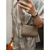 High-end versatile first-layer cowhide bag, dinner plate bag, genuine leather unisex bag, casual shoulder messenger bag.