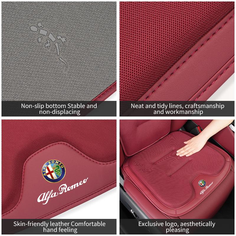 Naklejki Samochodowe Na Fotel Samochodowy Alfa Romeo Poduszka Lodowy Jedwab Antypoślizgowy Pokrowiec Na Fotel Mata Do Alfa Romeo Giulietta 159 156 166
