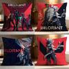 Popular VValorantes Cushion Cover Soft Washable Pillow Case Multi-Scene for Couch Bed Travel Office Use