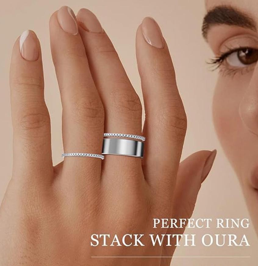 European and American Style Bright Surface Diamond Inlaid Wide Band Ring - Simple Luxury Finger Jewelry.