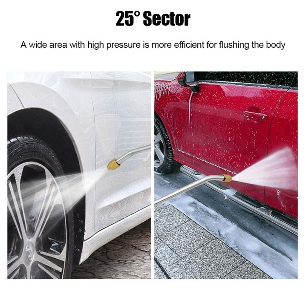 Multi-Angled High Pressure Washer Nozzle 360 ° Rotatable Car Washer Extension Wand Water Broom