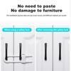 2 Pcs Sliding Cabinet Locks Baby Proofing Adjustable U-Shaped Safety Latches Easy Install Reusable Security Locks for Drawers Fridge