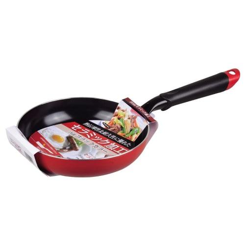 Pearl Metal Ceramic Frying Pan, 20cm, Induction Compatible, Bright 2, HB-7047
