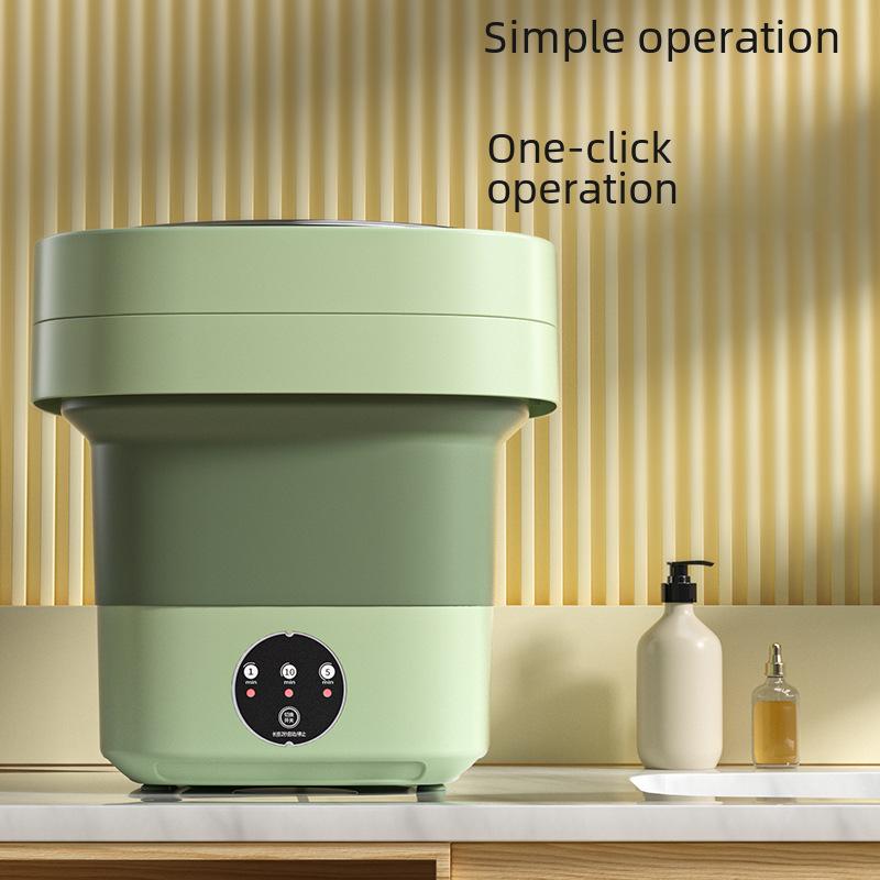 8.0L Portable Folding Washer & Dryer for Baby Clothes and Socks