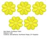 5 Stück Sonnenblumen-Stickaufnäher Selbstklebend Mini Bunte Blume Stickerei Aufnäher DIY Kleidung Kleid Hut Jacke Jeans Rucksack Dekorative Applikation
