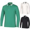 Kim Young Joo Golf Spring/Autumn Two-Line Functional Spandex Collar Men'S Golf T-Shirt Dosmts23