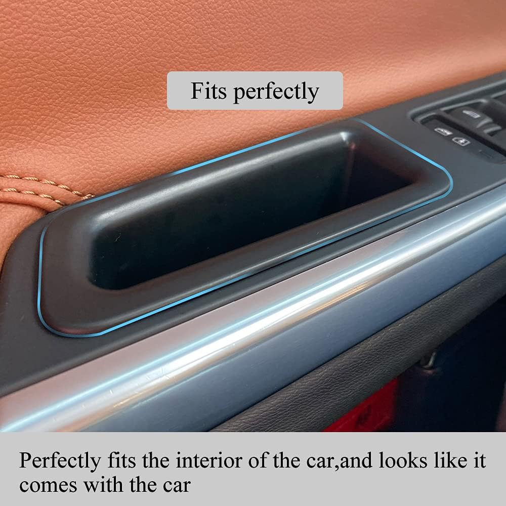VESUL Aufbewahrungsbox für die vordere Türseite, kompatibel mit Volvo S60 2009–2017 2018, V60 2009–2017 2018, Armlehne, Telefonbehälter, Tür-Organizer, Griff
