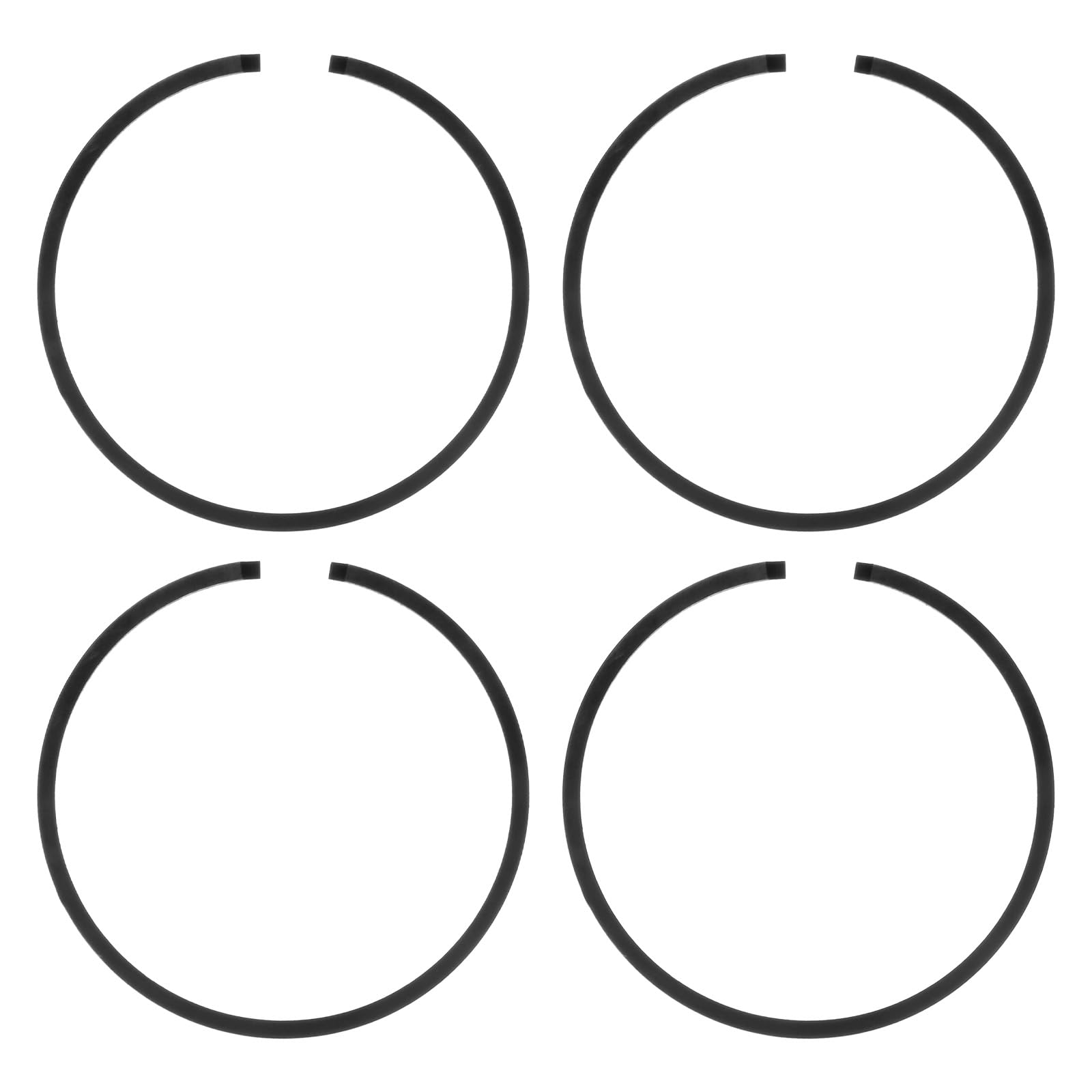 

M METERXITY 4 Pack Piston Ring Set 34mm x 1.2mm Standard Piston Ring Piston чёрный