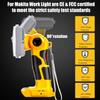 DCB200 Lamp Work Light Tool Light Spotlight Outdoor Light Led Light for Dewalt 18W 5 Inch 14.4V-20V Lithium Ion Battery DCB182