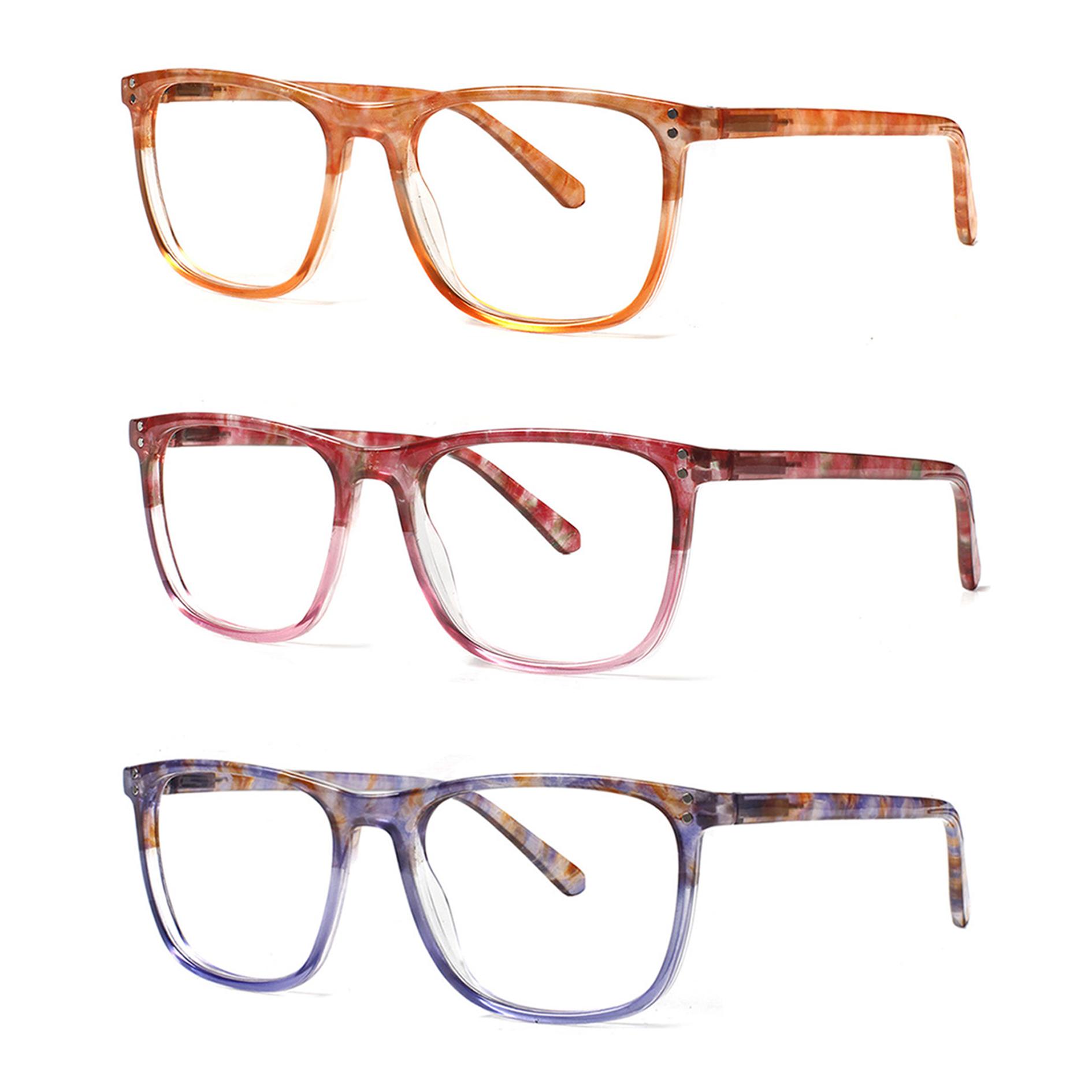 

Turezing Reading Glasses Men and Women Square Frames HD Lenses Ultra Lightweight Portable Presbyopia Glasses 1