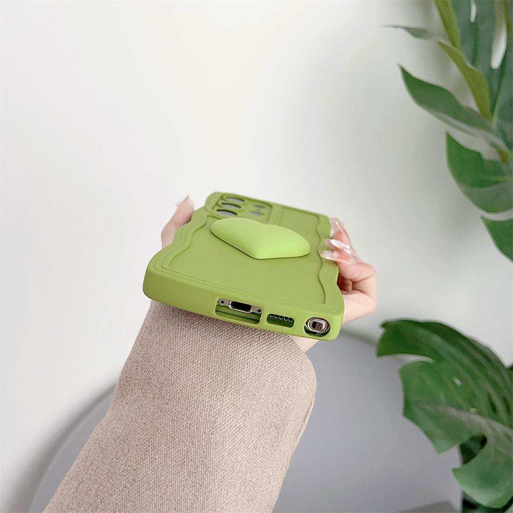 Capa de Celular Fashion 3D Grande Amor Silicone Líquido Para Samsung Galaxy S22 S23 S21 S20 FE Plus S24 Ultra A52 A53 A54 A34 A25 A50 A15 Capa à Prova de Choque