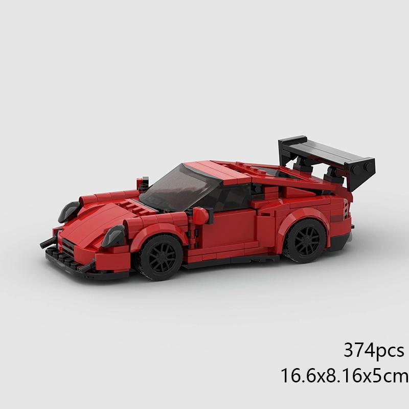 Moc Speed Race Cars City Rally Sports Racing Vehicle F1 Model Building Blocks Garage Bricks Supercar Christmas Gift  Kids Toy