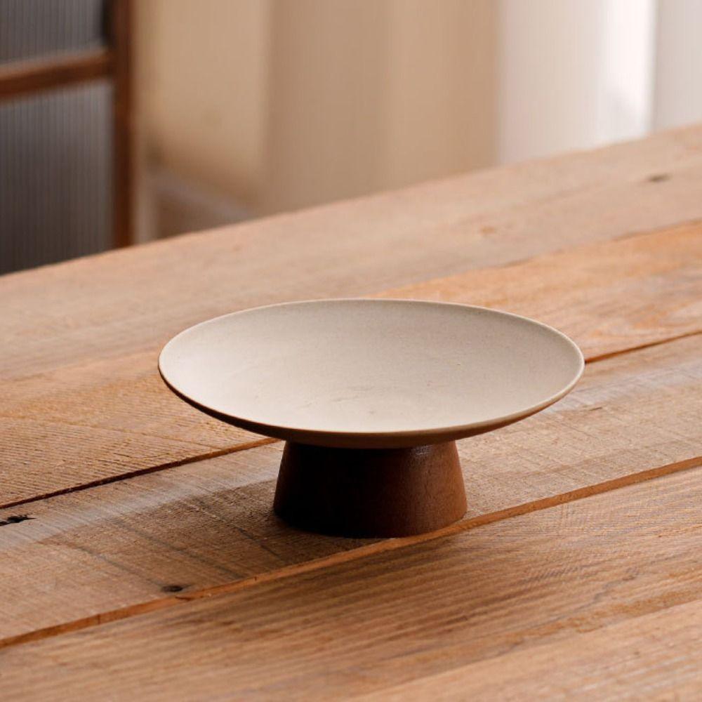 Ceramic Dessert Tray Durable Fruit Plate Chinese Style Storage Tray  Cake