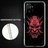 Husă Mască Samurai Oni Pentru Xiaomi Redmi Note 11 Pro 10 9 9S 8 8T 7 9A 9C 9T 10 10C K40 Husă Moale Transparentă TPU Pentru Telefon